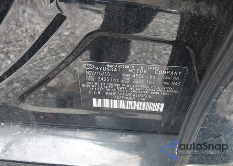 2013 Hyundai Sonata Hybrid Limited из США, поврежденный, VIN KMHEC4A48DA100669